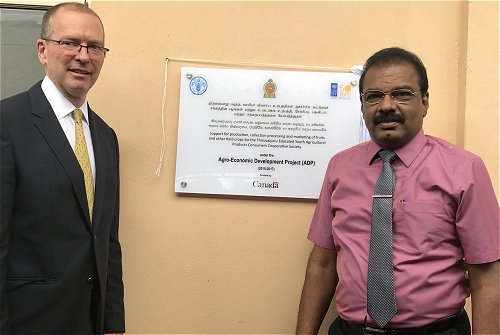 Canada extends support to Agriculture Cooperatives in Kilinochchi through UNDP and FAO