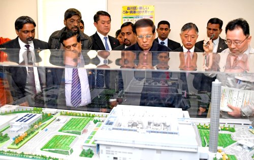 Sri Lankan President observes modern waste management in Tokyo