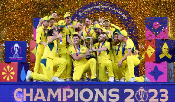 Australia stun hosts India to win sixth title as Travis Head hits century