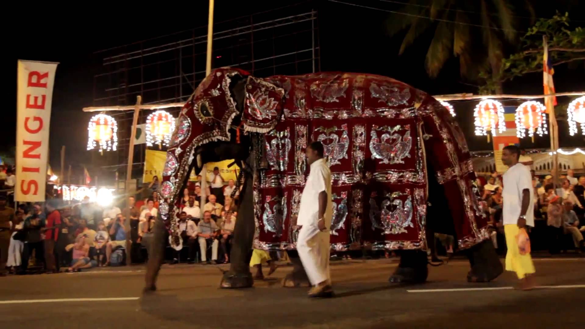 Elephant runs amok during procession injuring 31 people in Sri Lanka