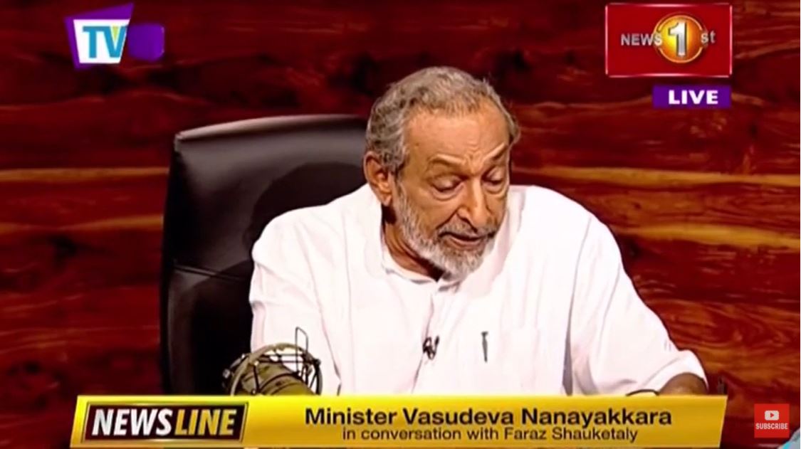 NewslineSL: featuring Minister Vasudeva Nanayakkara (28 March 2022)