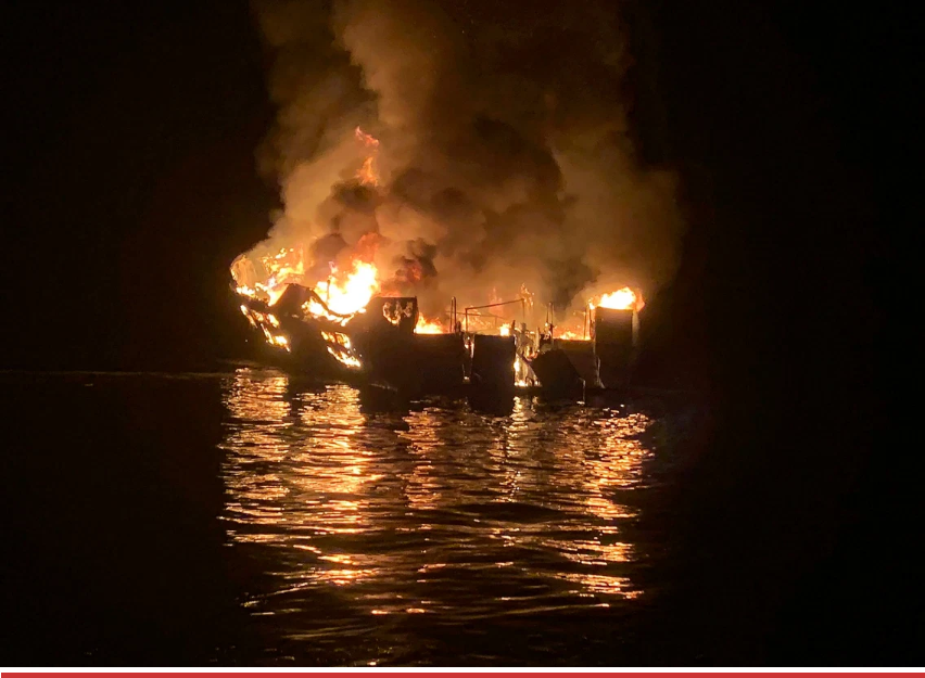 Captain charged with 34 deaths in the Conception Boat fire