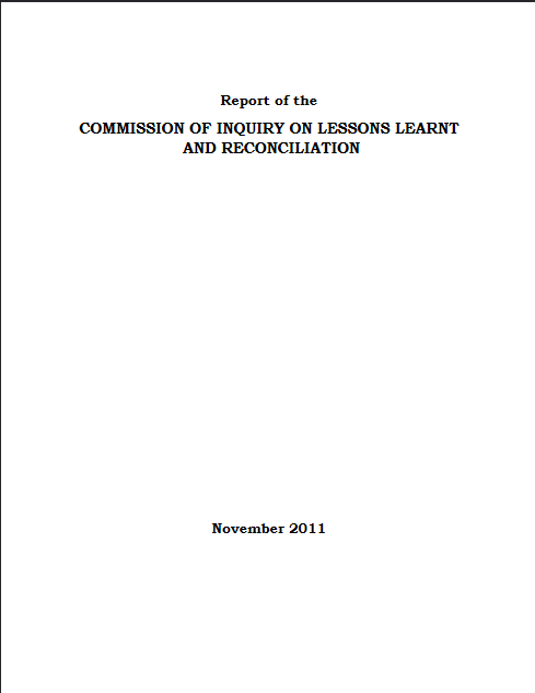 LLRC REPORT